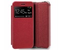 Funda Libro Soporte con Ventana para Huawei Y5 2019 Color Roja