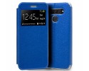 Funda Libro Soporte con Ventana para Lg Q60 / K50 Color Azul