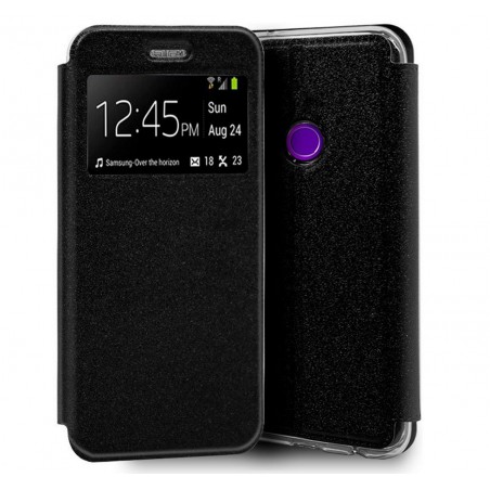 Funda Libro Soporte con Ventana para Realme 5 Pro Color Negra