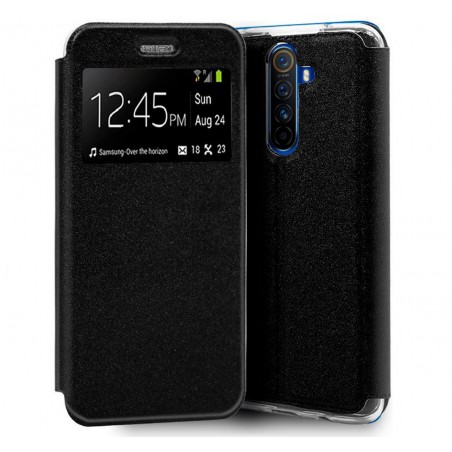Funda Libro Soporte con Ventana para Realme X2 Pro Color Negra