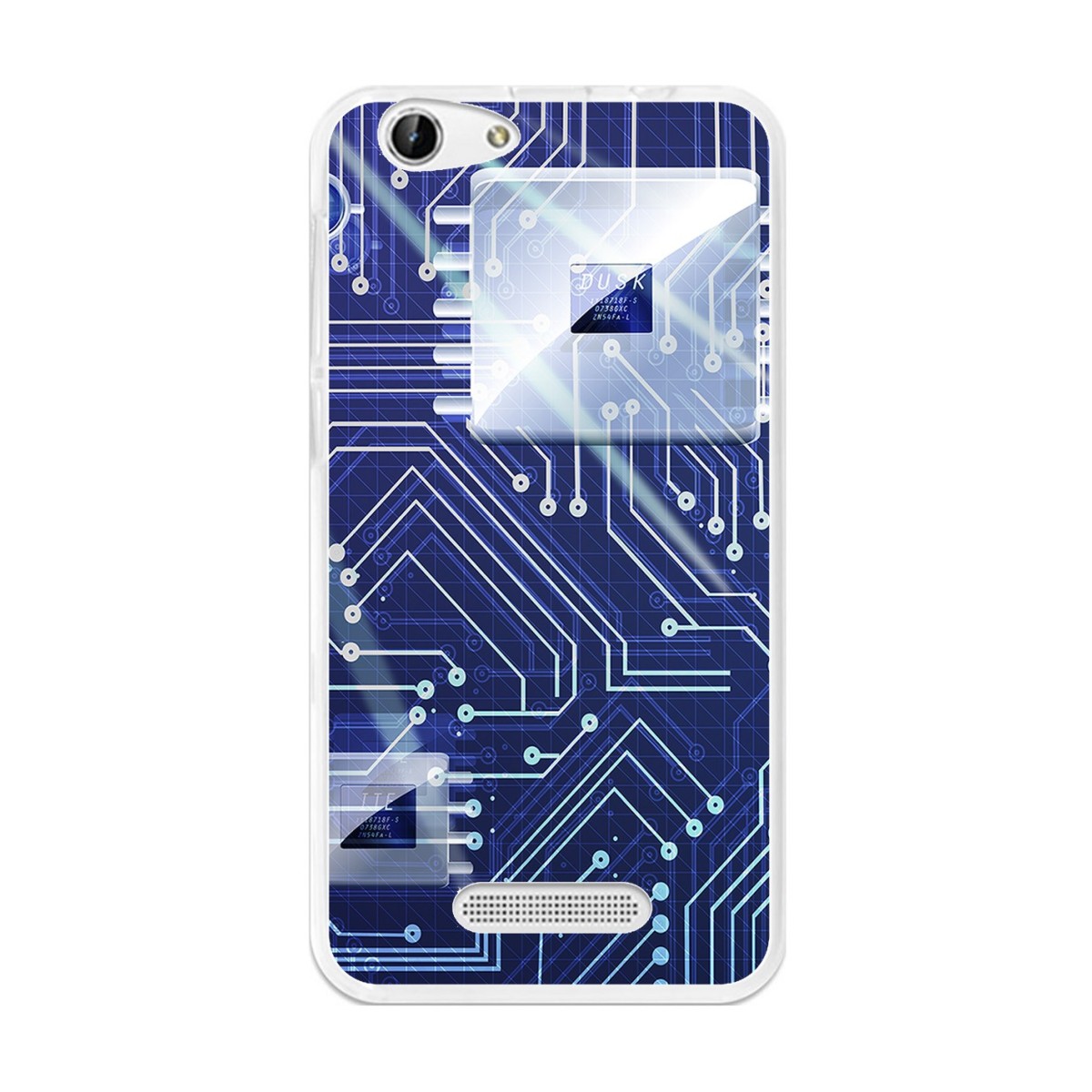 Funda Gel Tpu para Cubot Note S / Dinosaur  Diseño Circuito Dibujos