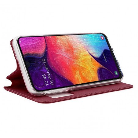 Funda Libro Soporte con Ventana para Samsung Galaxy A50  / A50s /A30s Color Roja