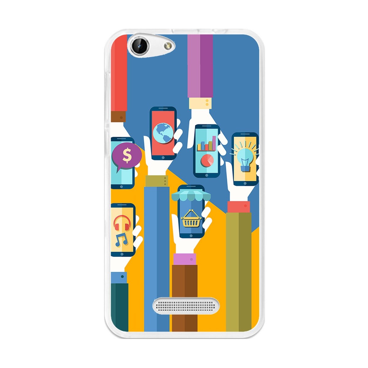 Funda Gel Tpu para Cubot Note S / Dinosaur  Diseño Apps Dibujos