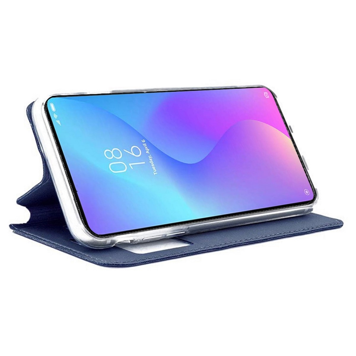 Funda Libro Soporte con Ventana para Xiaomi Mi 9T / Mi 9T Pro Color Azul