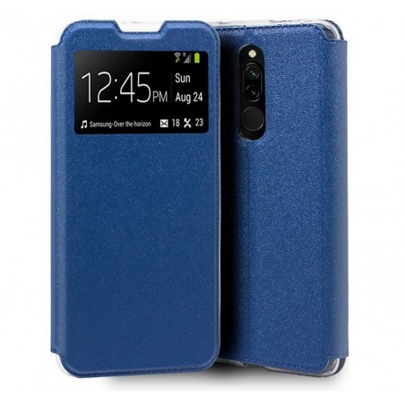 Funda Libro Soporte con Ventana para Xiaomi Redmi 8 Color Azul