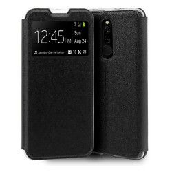 Funda Libro Soporte con Ventana para Xiaomi Redmi 8 Color Negra
