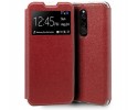 Funda Libro Soporte con Ventana para Xiaomi Redmi 8 Color Roja