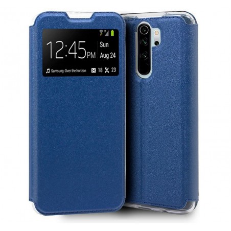 Funda Libro Soporte con Ventana para Xiaomi Redmi Note 8 Pro Color Azul