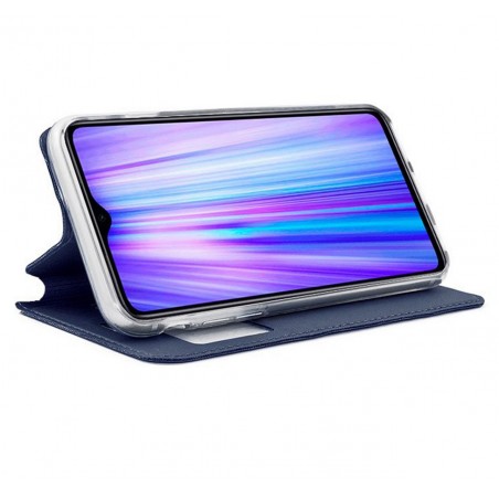 Funda Libro Soporte con Ventana para Xiaomi Redmi Note 8 Pro Color Azul