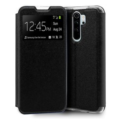 Funda Libro Soporte con Ventana para Xiaomi Redmi Note 8 Pro Color Negra