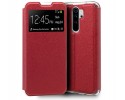 Funda Libro Soporte con Ventana para Xiaomi Redmi Note 8 Pro Color Roja