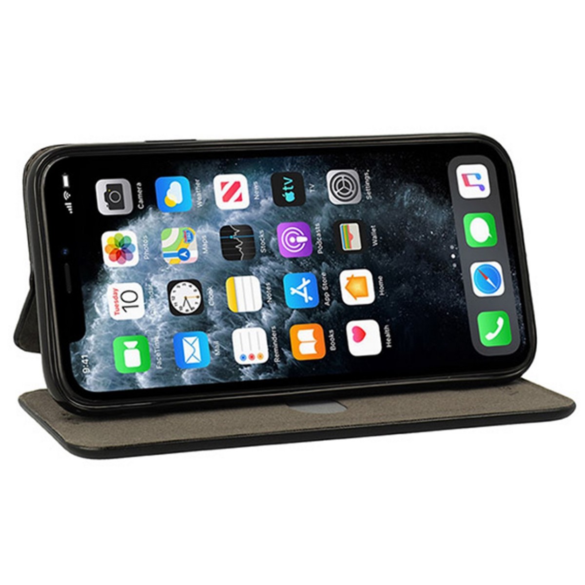 Funda Libro Soporte Magnética Elegance Negra para Iphone 11 Pro Max (6.5)