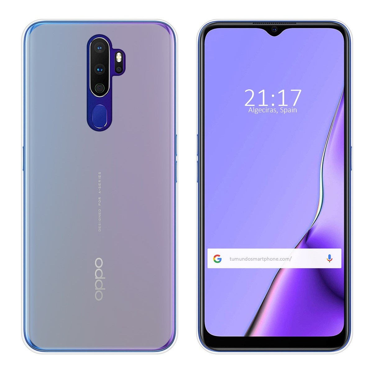 Funda Gel Tpu para Oppo A9 2020 Color Transparente