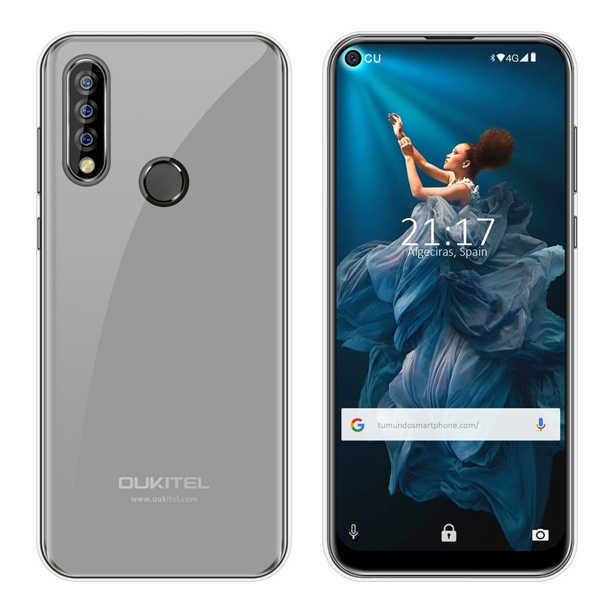 Funda Gel Tpu para Oukitel C17 Pro Color Transparente