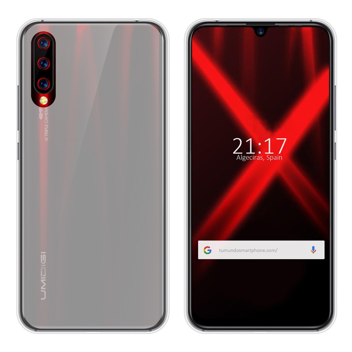 Funda Gel Tpu para Umidigi X Color Transparente