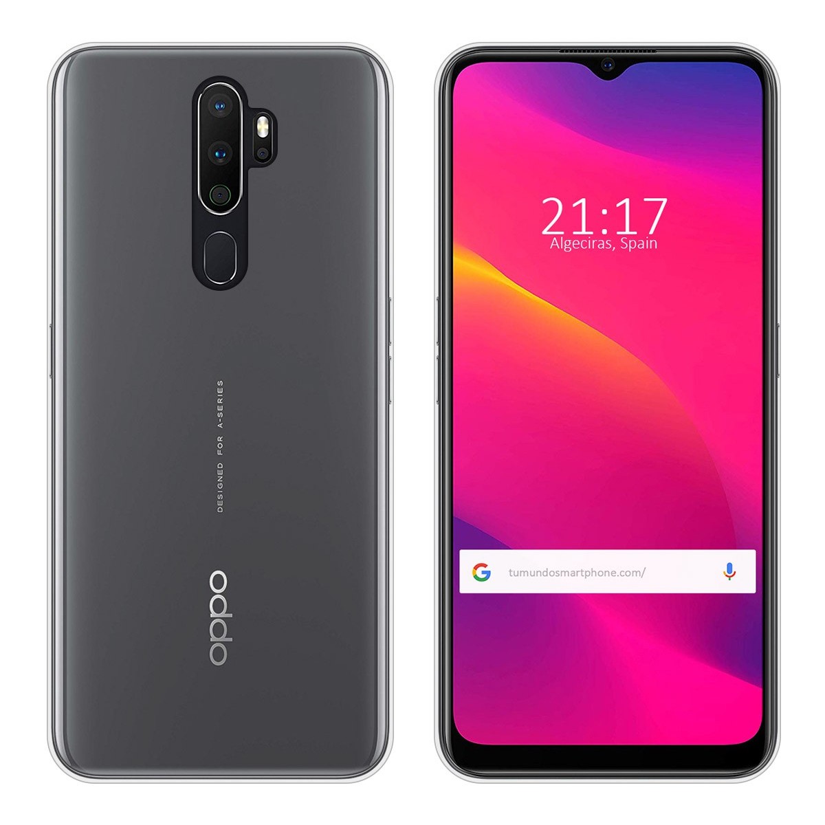 Funda Gel Tpu Fina Ultra-Thin 0,5mm Transparente para Oppo A5 2020