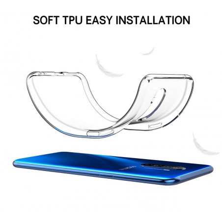 Funda Gel Tpu Fina Ultra-Thin 0,5mm Transparente para Realme X2 Pro