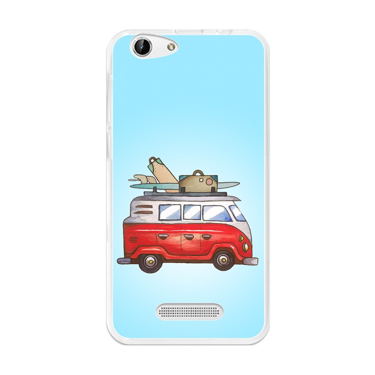 Funda Gel Tpu para Cubot Note S / Dinosaur  Diseño Furgoneta Dibujos