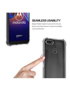 Funda Gel Tpu Anti-Shock Transparente para Motorola Moto E6 Play
