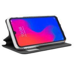 Funda Libro Soporte con Ventana para ZTE Blade A7 2019 Color Negra 2