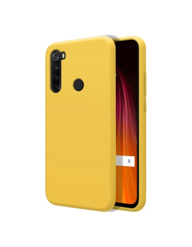 Funda Silicona Líquida Ultra Suave para Xiaomi Redmi Note 8T color Amarilla