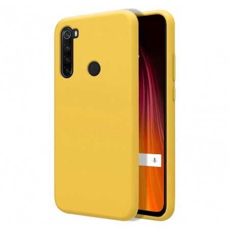 Funda Silicona Líquida Ultra Suave para Xiaomi Redmi Note 8T color Amarilla