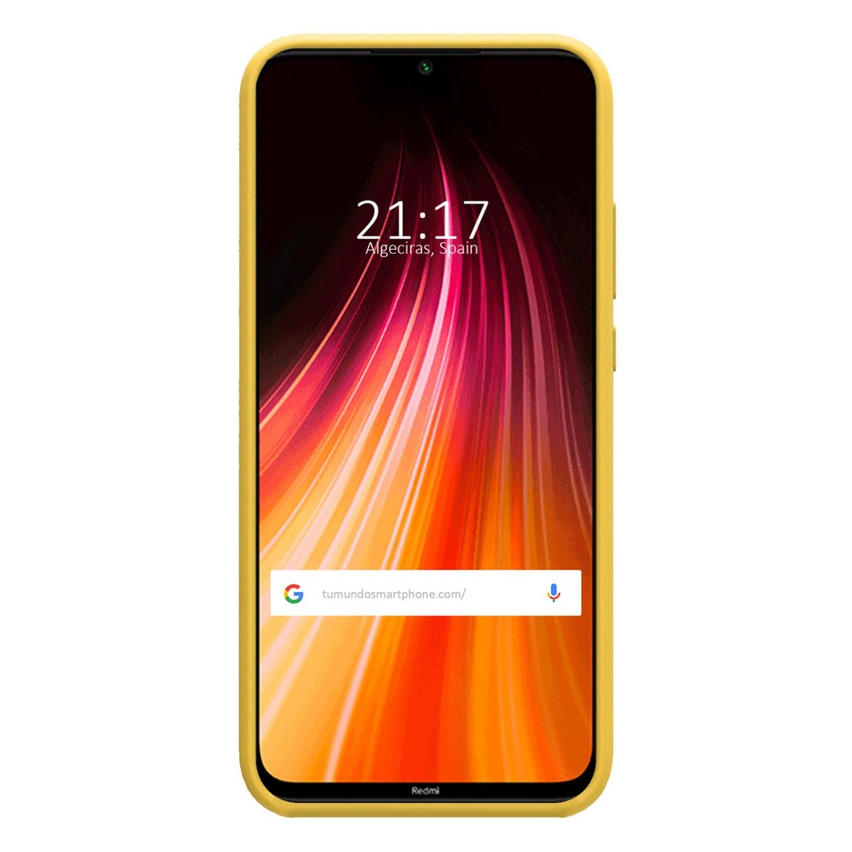 Funda Silicona Líquida Ultra Suave para Xiaomi Redmi Note 8T color Amarilla