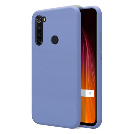 Funda Silicona Líquida Ultra Suave para Xiaomi Redmi Note 8T color Azul Celeste