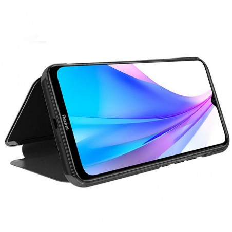 Funda Flip Cover Clear View para Xiaomi Redmi Note 8T color Negra