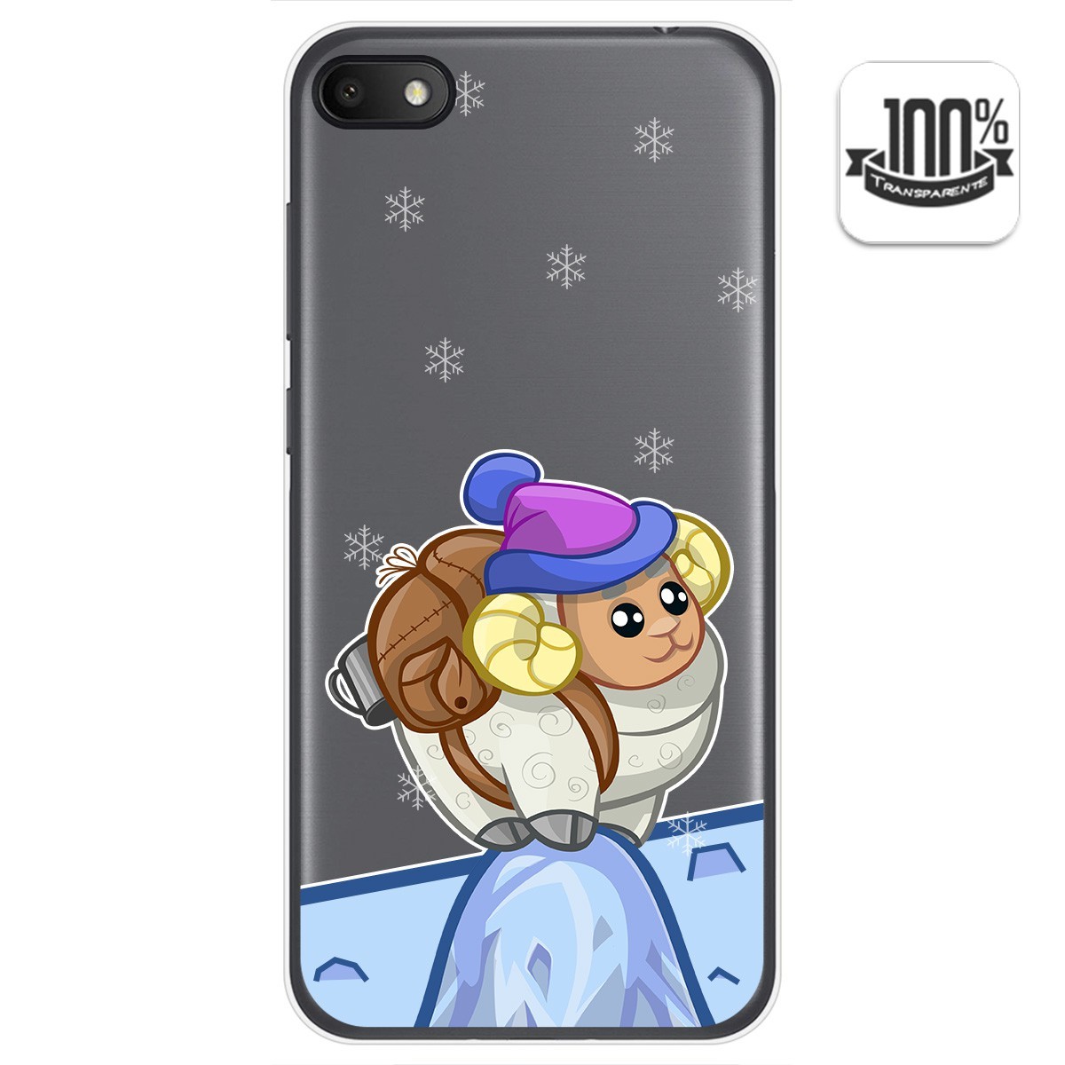 Funda Gel Transparente para Alcatel 1V 2019 diseño Cabra Dibujos