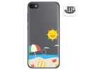 Funda Gel Transparente para Alcatel 1V 2019 diseño Playa Dibujos