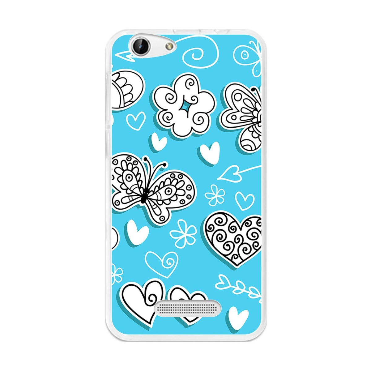 Funda Gel Tpu para Cubot Note S / Dinosaur  Diseño Mariposas Dibujos