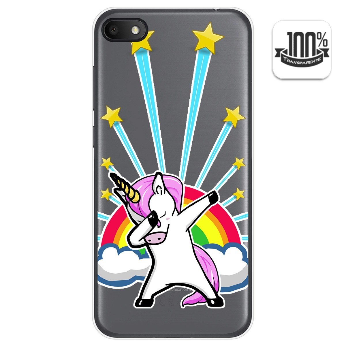 Funda Gel Transparente para Alcatel 1V 2019 diseño Unicornio Dibujos