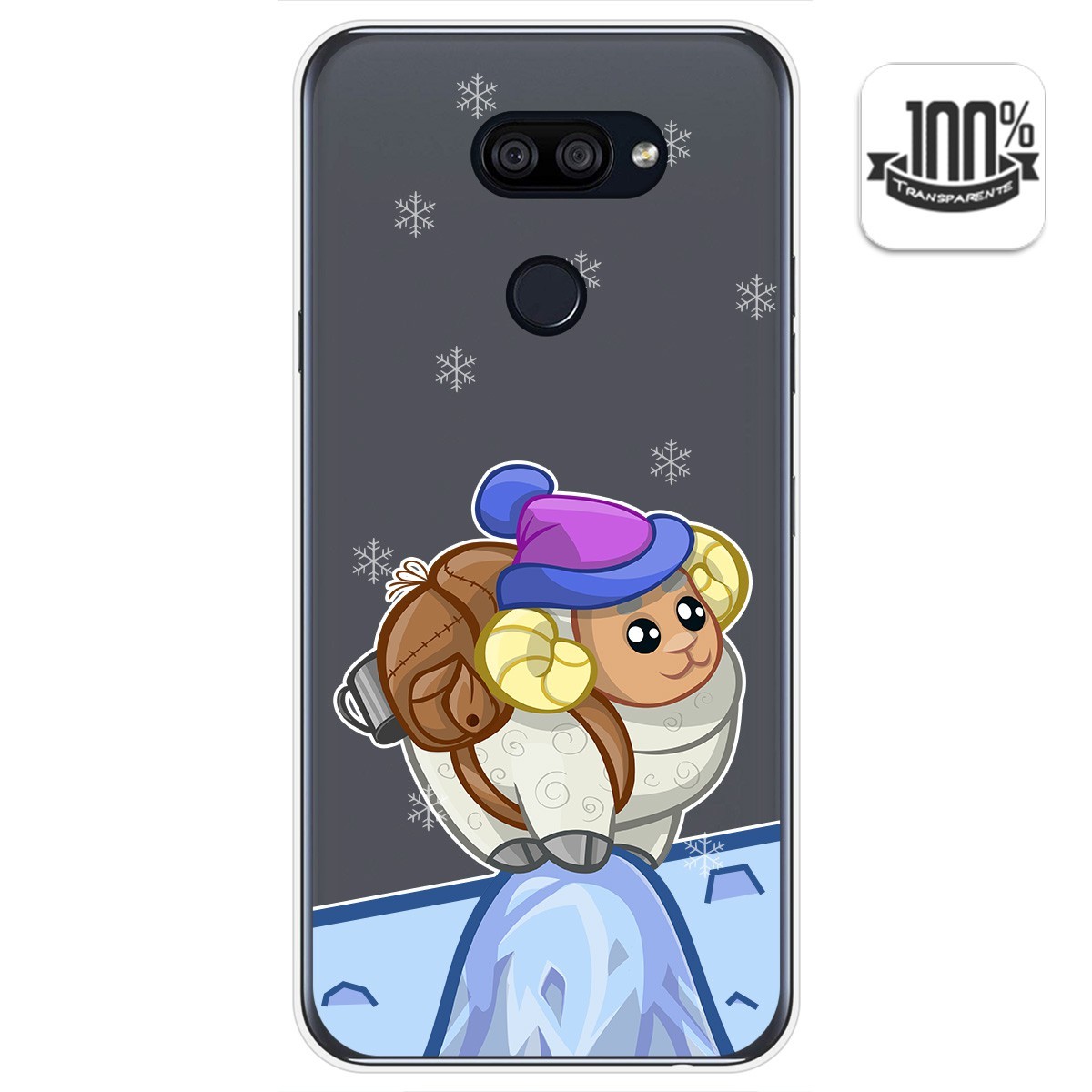 Funda Gel Transparente para Lg K40S diseño Cabra Dibujos
