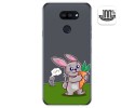 Funda Gel Transparente para Lg K40S diseño Conejo Dibujos
