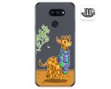 Funda Gel Transparente para Lg K40S diseño Jirafa Dibujos