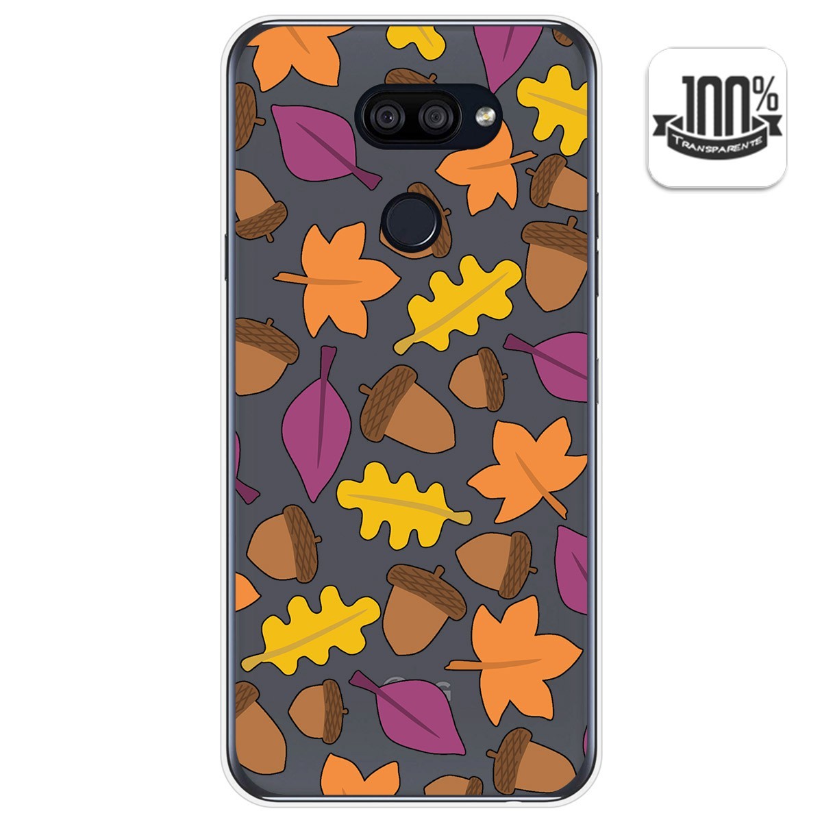 Funda Gel Transparente para Lg K40S diseño Otoño Dibujos