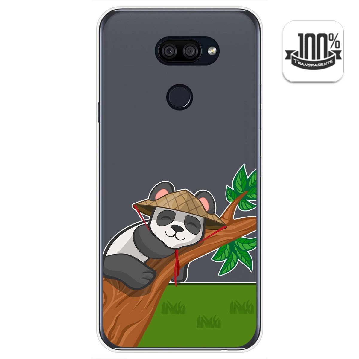 Funda Gel Transparente para Lg K40S diseño Panda Dibujos