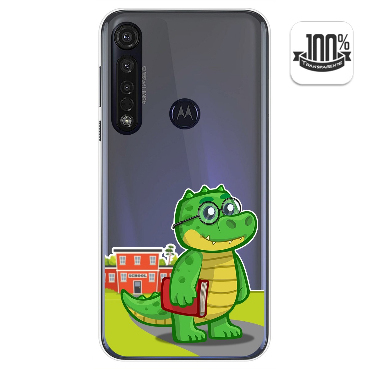 Funda Gel Transparente para Motorola Moto G8 Plus diseño Coco Dibujos