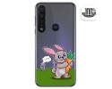 Funda Gel Transparente para Motorola Moto G8 Plus diseño Conejo Dibujos