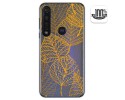 Funda Gel Transparente para Motorola Moto G8 Plus diseño Hojas Dibujos
