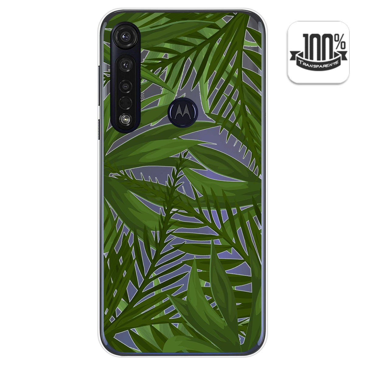 Funda Gel Transparente para Motorola Moto G8 Plus diseño Jungla Dibujos