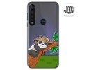 Funda Gel Transparente para Motorola Moto G8 Plus diseño Panda Dibujos