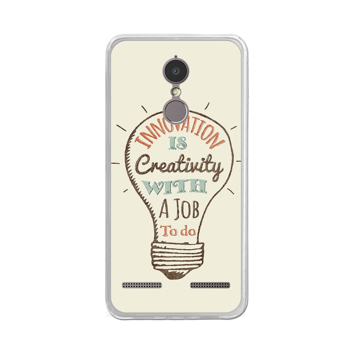 Funda Gel Tpu para Lenovo K6 4G 5" Diseño Creativity Dibujos