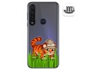 Funda Gel Transparente para Motorola Moto G8 Plus diseño Tigre Dibujos