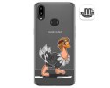Funda Gel Transparente para Samsung Galaxy A10s diseño Avestruz Dibujos