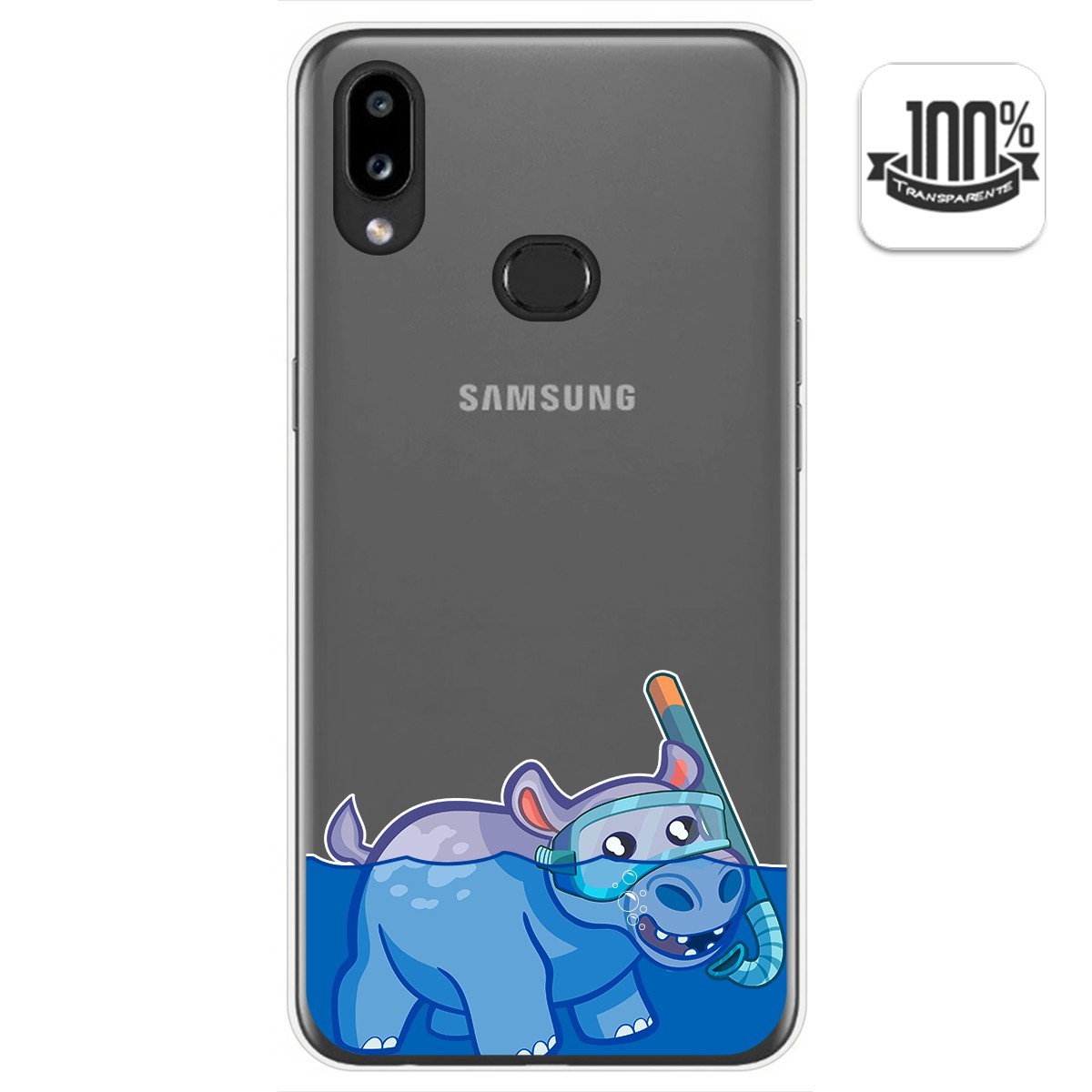 Funda Gel Transparente para Samsung Galaxy A10s diseño Hipo Dibujos
