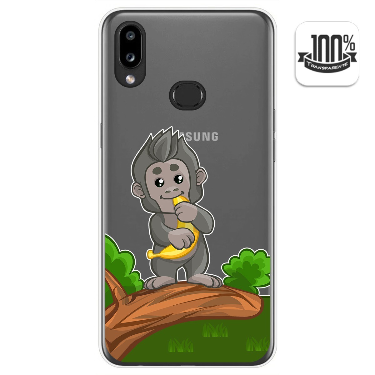 Funda Gel Transparente para Samsung Galaxy A10s diseño Mono Dibujos