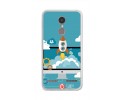 Funda Gel Tpu para Lenovo K6 4G 5" Diseño Cohete Dibujos