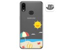 Funda Gel Transparente para Samsung Galaxy A10s diseño Playa Dibujos